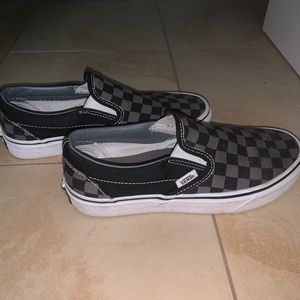 Checkered slip on Vans